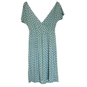 Seraphine Womens Maternity Dress Size 6 Green Travel Comfort Stretch